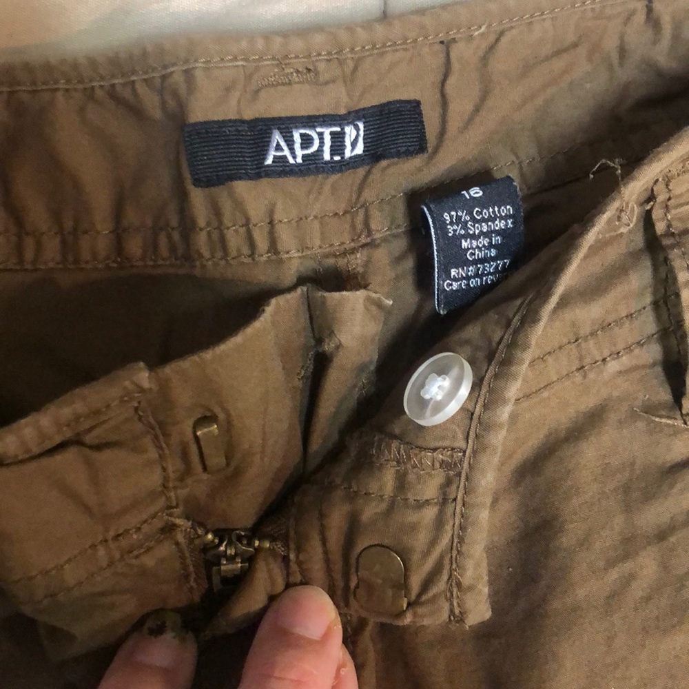 7 pockets Apt 9 sz 16 brown pants - Picture 6 of 8